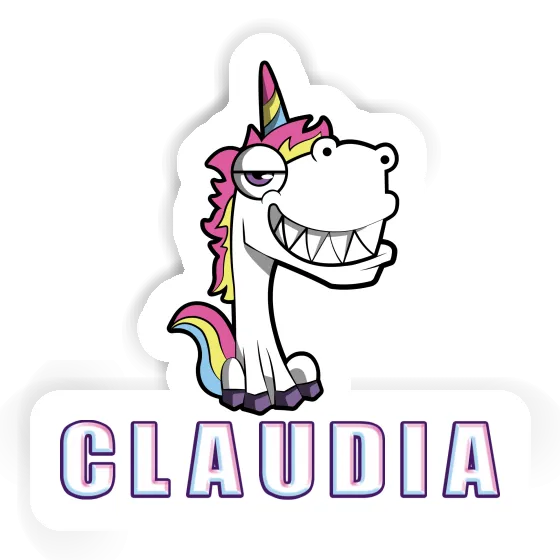 Claudia Autocollant Licorne Laptop Image