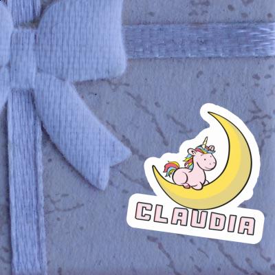 Einhorn Aufkleber Claudia Notebook Image