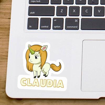 Einhorn Aufkleber Claudia Notebook Image