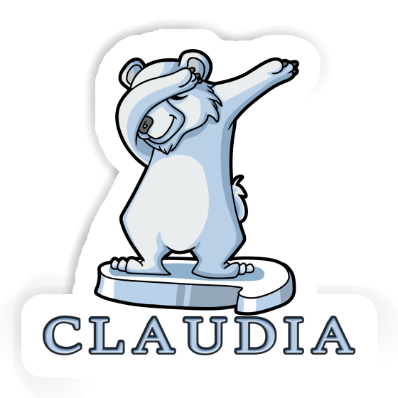 Sticker Claudia Polar Bear Laptop Image