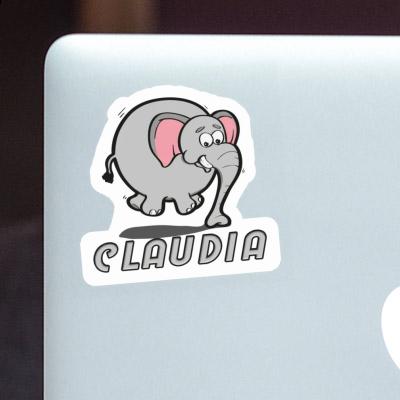 Claudia Sticker Jumping Elephant Laptop Image