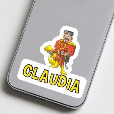 Claudia Sticker Elektriker Laptop Image