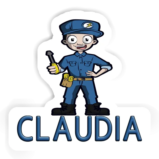 Sticker Claudia Elektriker Gift package Image