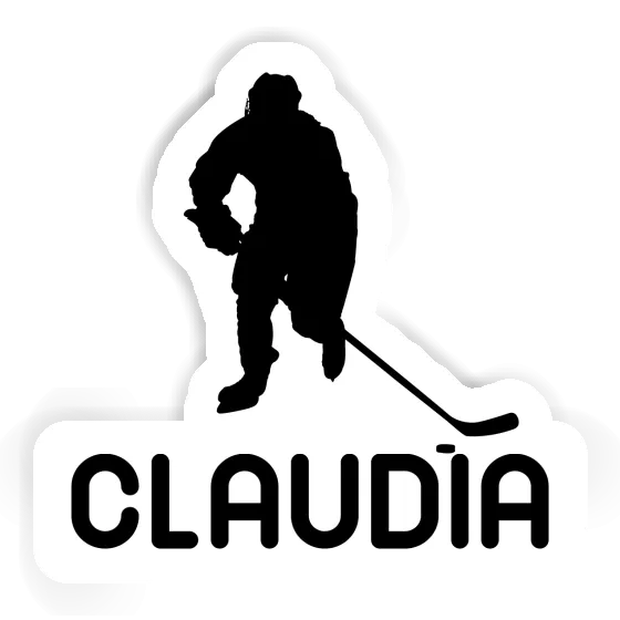 Autocollant Claudia Joueur de hockey Gift package Image