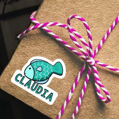 Sticker Fisch Claudia Laptop Image