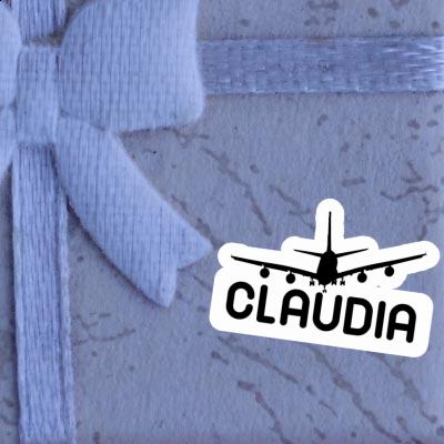 Sticker Claudia Airplane Image