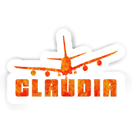 Airplane Sticker Claudia Laptop Image