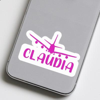 Claudia Sticker Airplane Image