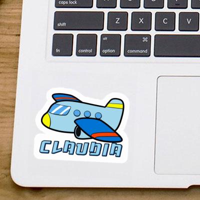 Claudia Sticker Airplane Image