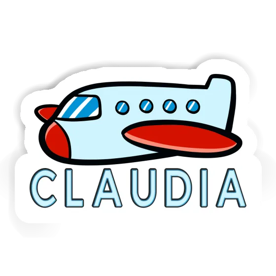 Aufkleber Flugzeug Claudia Image