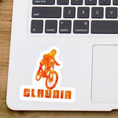 Claudia Sticker Freeride Biker Laptop Image