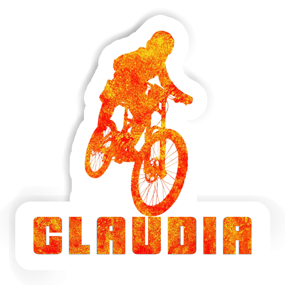 Claudia Sticker Freeride Biker Image