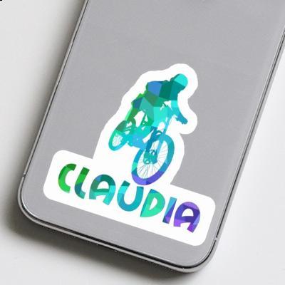 Claudia Sticker Freeride Biker Laptop Image