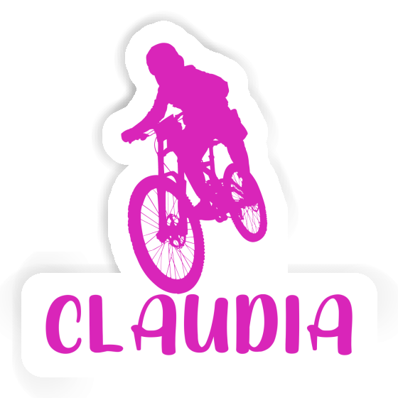 Claudia Sticker Freeride Biker Laptop Image