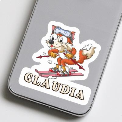 Sticker Skier Claudia Image