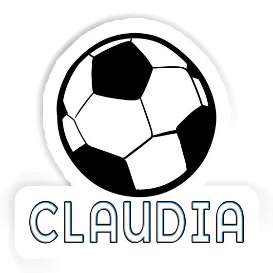 Autocollant Ballon de foot Claudia Laptop Image