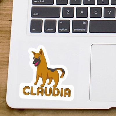 Sticker Claudia German Shepherd Notebook Image