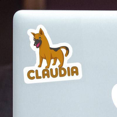 Sticker Claudia German Shepherd Laptop Image