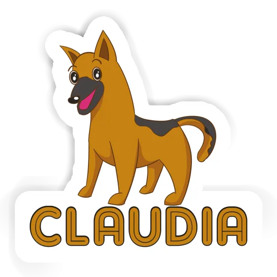 Sticker Claudia German Shepherd Notebook Image