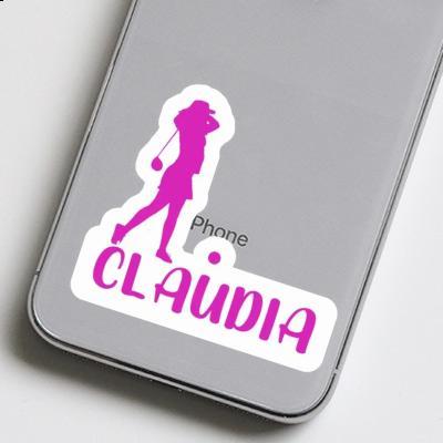 Golfer Sticker Claudia Image