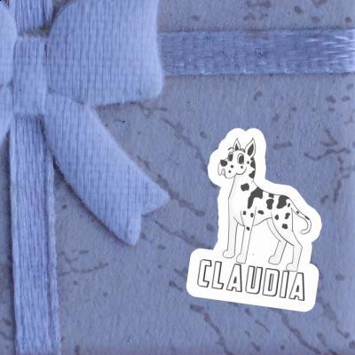 Claudia Sticker Great Dane Notebook Image