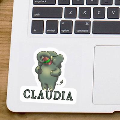 Aufkleber Claudia Elefant Laptop Image