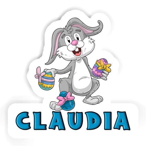 Claudia Autocollant Lapin de Pâques Laptop Image