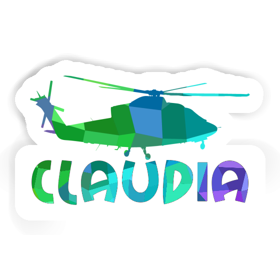 Sticker Helicopter Claudia Notebook Image