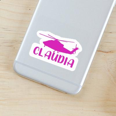 Sticker Claudia Helicopter Laptop Image