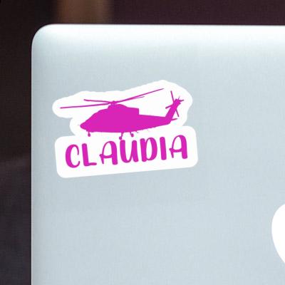 Sticker Claudia Helicopter Image