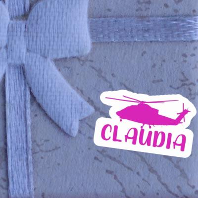 Sticker Claudia Helicopter Notebook Image