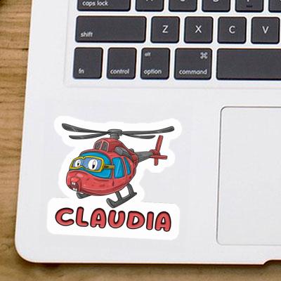 Sticker Helicopter Claudia Laptop Image