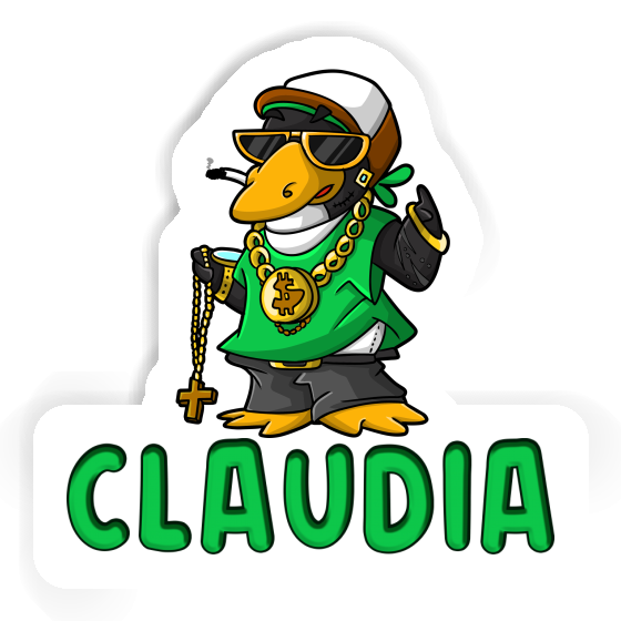 Claudia Sticker Hip Hop Penguin Image