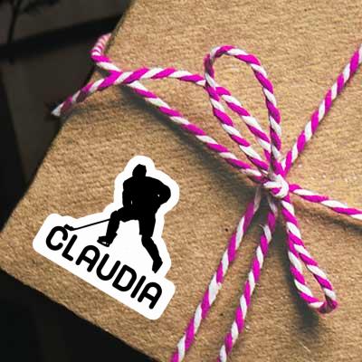 Sticker Eishockeyspieler Claudia Gift package Image