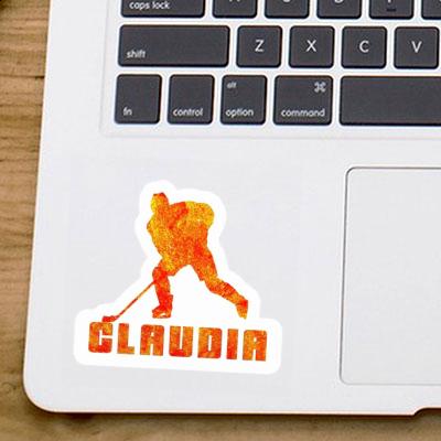 Sticker Claudia Eishockeyspieler Notebook Image