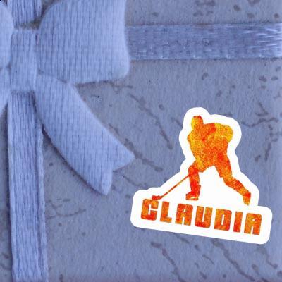 Sticker Claudia Eishockeyspieler Gift package Image