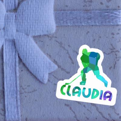 Eishockeyspieler Sticker Claudia Notebook Image