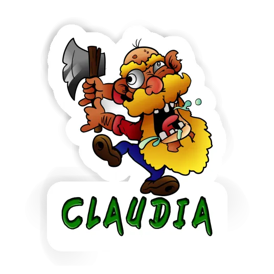 Sticker Claudia Lumberjack Notebook Image