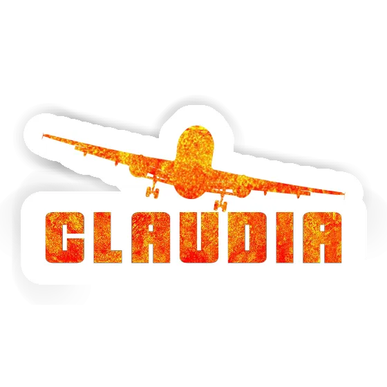 Sticker Flugzeug Claudia Gift package Image