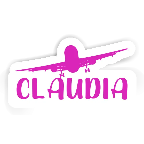 Claudia Autocollant Avion Notebook Image