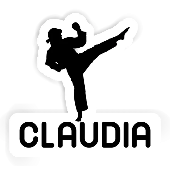 Karateka Aufkleber Claudia Notebook Image