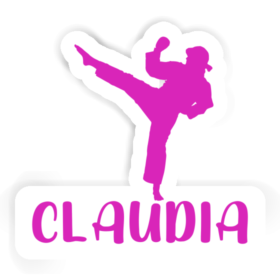 Aufkleber Karateka Claudia Laptop Image