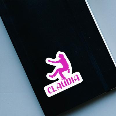 Climber Sticker Claudia Laptop Image