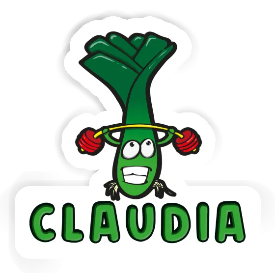 Weight Lifter Sticker Claudia Image