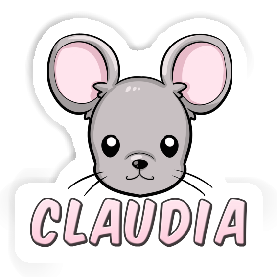 Mauskopf Sticker Claudia Laptop Image