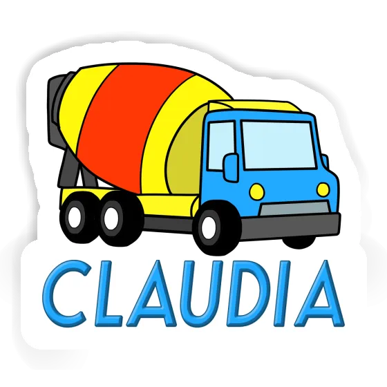 Mischer-LKW Sticker Claudia Notebook Image