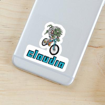 Sticker Claudia Downhill Biker Notebook Image