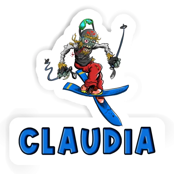 Claudia Autocollant Freerider Laptop Image