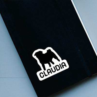 Claudia Sticker Pug Laptop Image