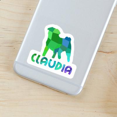 Sticker Pug Claudia Laptop Image